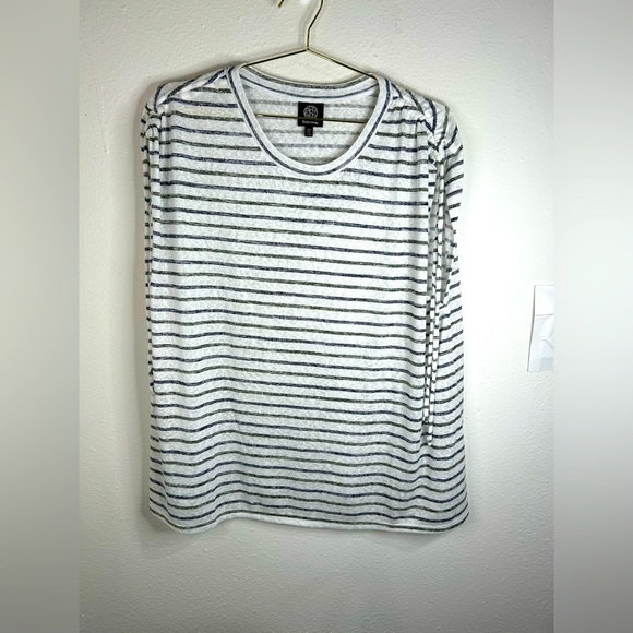 Bobeau 3X Striped Sleeveless Top Plus Size, Soft Stretch Knit, Casual Wear - Picture 2 of 7